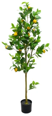 Zdjęcie produktu dla Künstlicher Zitronenbaum mit Früchten Grün