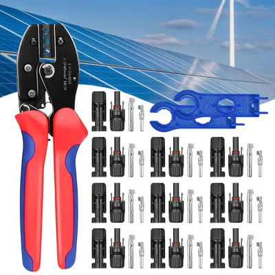 Image de Kit de connecteurs PV - Connecteurs MC4 et câbles en cuivre pour installation de panneaux solaires