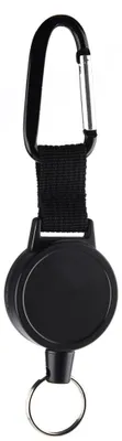 Imagen del producto de TRANKIELO® - Llavero retráctil de alta resistencia - Cable de acero de 65 cm, color - Duradero y resistente, ideal para llaves y tarjetas de identificación