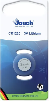 Zdjęcie produktu dla Bateria guzikowa Jauch CR1220 Lithium, 3,0 V, 40 mAh