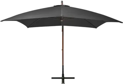 Produktbild von vidaXL Ampelschirm mit Mast Anthrazit 3x3 m Massivholz Tanne
