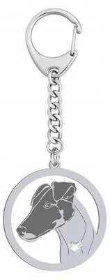 Produktbild von Mejk Jewellery Schlüsselanhänger Foxterrier Kurzhaar Silber 925