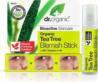 Produktbild von Dr Organic Tea Tree Blemish Stick Roll On 8ml