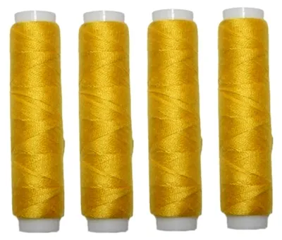 Produktbild von Nähmaschinen Nähgarn 200 m 4 x 50 m Polyester 40/2 gelb