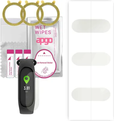 Produktbild von apgo 3 Stück Schutzfolie, Matt, kompatibel mit Forever Fitband SB-50 Smartwatch, Hydrogel Displayschutzfolie mit Positionierhilfe, Displayfolie, robust und kratzfest