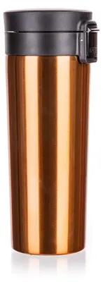 Produktbild von Thermobecher, eleganter goldfarbener Reisebecher Arcus 450 ml