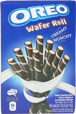 Immagine prodotto di Rotolo di wafer Oreo alla vaniglia 54g