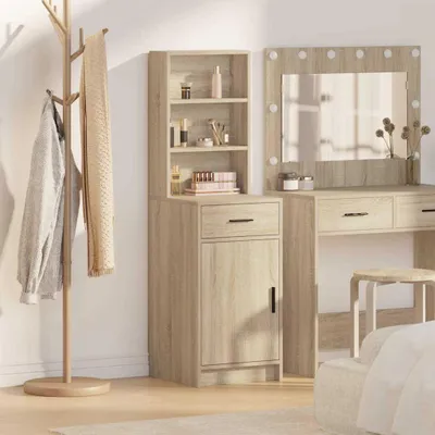 Produktbild von vidaXL Highboard Sonoma-Eiche 40 x 40,5 x 135 cm Holzwerkstoff