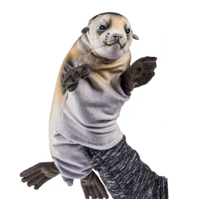 Produktbild von Hansa Toy 8019 Robbe 40 cm Handpuppe Kuscheltier Stofftier Plüschtier