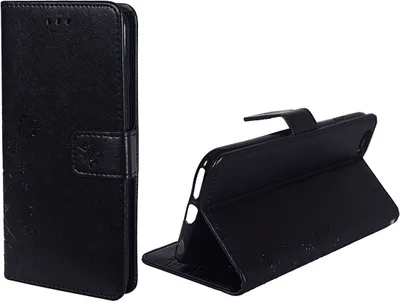 Produktbild von Schutz Hülle Blumen für Handy Apple iPhone 6 Plus / 6s Plus Schwarz