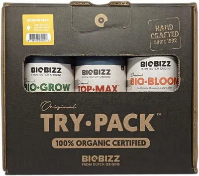 Produktbild von Biobizz Try-Pack Indoor Biologischer flüssiger Dünger, 3x250ml