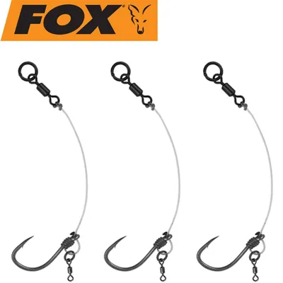 Produktbild von Fox Edge Armapoint stiff rig beaked Chod rigs - 3 Karpfenvorfächer, Größe/Tragkraft:Gr. 7 / 25lbs