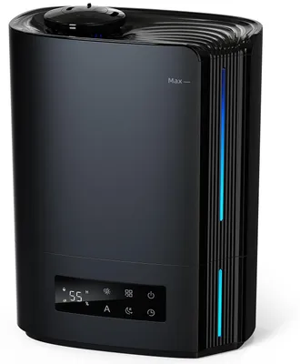 Luftbefeuchter 6 l, Aroma-Diffuser, 60 Std., leise, schwarz