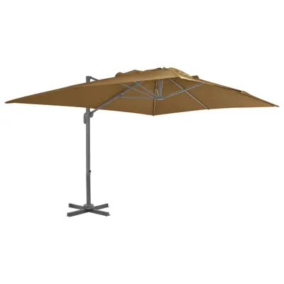Produktbild von vidaXL Sonnenschirm mit Tragbarem Sonnenschirmständer Taupe