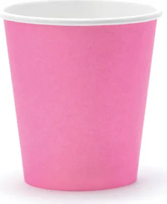 Produktbild von 6 Pappbecher, rosa