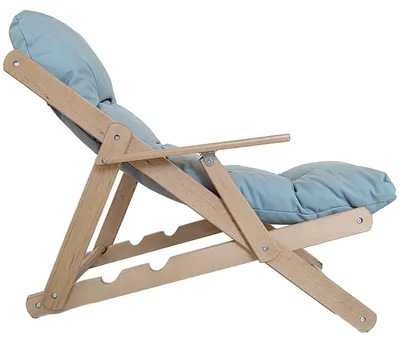 Produktbild von Relaxsessel klappbar verstellbar, Polstersessel Akzentsessel Buchenholz, Hellgrau | 71 x 89 x 96 cm | 3-stufig | bis 120 kg