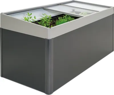 Immagine prodotto di Biohort Frühbeetaufsatz Hochbeet 2 x 1 quarzgrau- metallic