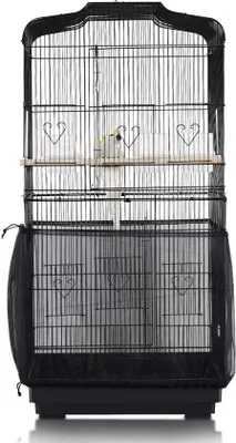 Obrázok produktu pre Veľká klietka na vtáky z čiernej nylonovej sieťoviny, nastaviteľná, 40 cm