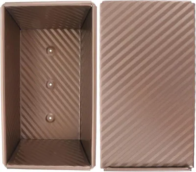 Produktbild von Toast-Brotbackform aus Kohlenstoffstahl mit Deckel, 450g