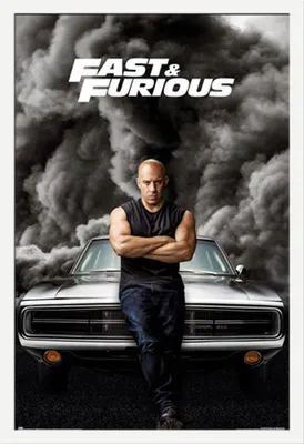 Obrázek produktu pro Fast & Furios - Plakát - Vin Diesel + odnímatelný rám, Shinsuke® Maxi MDF bílá, akrylový disk