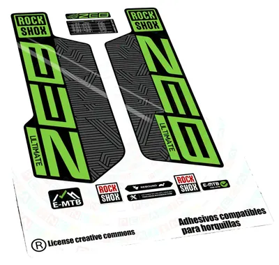Produktbild von Aufkleber, Hochwertiges Vinyl, Anpassbares Design, Limettengrün 1