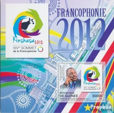 Produktbild von Briefmarken Guinea 2012 Mi Block 2114 (kompl. Ausgabe) postfrisch Frankophonie 2012 (Joseph Kabila)
