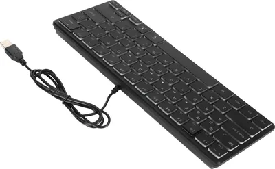 Obrázek produktu pro 64 kláves RGB podsvícená klávesnice USB drátová herní klávesnice přenosná ztlumená kompaktní malá klávesnice pro PC notebook