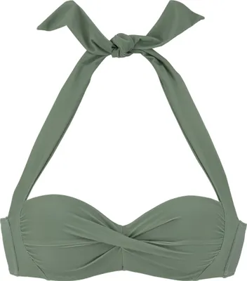Produktbild von LASCANA Bügel-Bandeau-Bikini-Top Lolo oliv Größe 46 Cup E