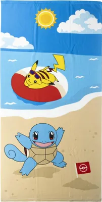 Produktbild von Pokemon Handtuch Pikachu, Schiggy 70 x 140 cm
