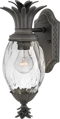 Produktbild von Außenwandleuchte Aluminium Glas E27 IP44 Schwarz antik Klassisch Außenleuchte Wand