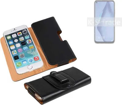 Produktbild von K-S-Trade Schützhülle Handyhülle kompatibel mit Huawei P40 Lite Holster Gürtel Tasche Schutzhülle Handy-Tasche Smartphone Case Seitentasche