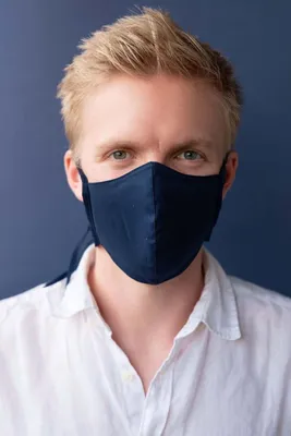 Produktbild von Mund-Nasen-Schutz Maske mit Filter NANO MED.CLEAN | 1 Maske +  | Modrá L/XL