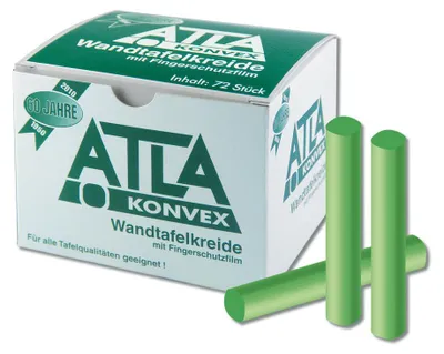 Produktbild von ATLA Konvex Tafelkreide bunt 72 Stueck staubfrei Germany