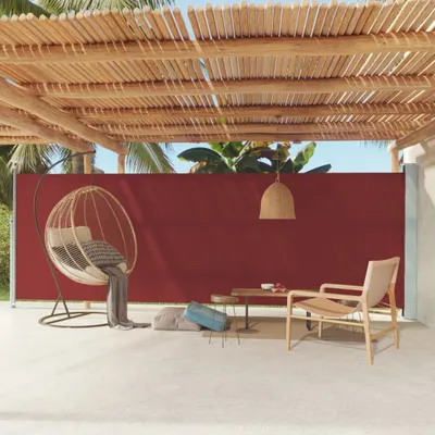 Productafbeelding van Maison Exclusive - Zijmarkies, uitschuifbaar, 180x600 cm, rood