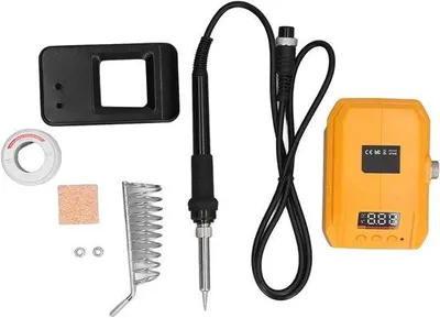 Produktbild von 18V-Lasdraad-Soldeerbout-Kit mit Digitalem Display - Temperatur einstellbar - inklusive Lasdraad - für 18V-Akkus