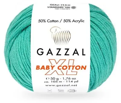 Obrázek produktu pro Gazzal Baby Bavlna XL: Měkká, barevně výrazná vlna pro dětské projekty