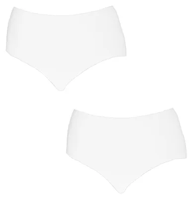 Produktbild von Q-EN 2er-Pack Damen-Bambus-Slips mit hohem Bund Q906