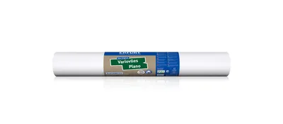 A roll of wallpaper on a white background.