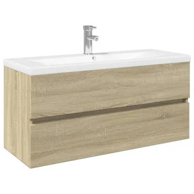 Produktbild von 2-tlg. Badmöbel-Set Keramik und Holzwerkstoff