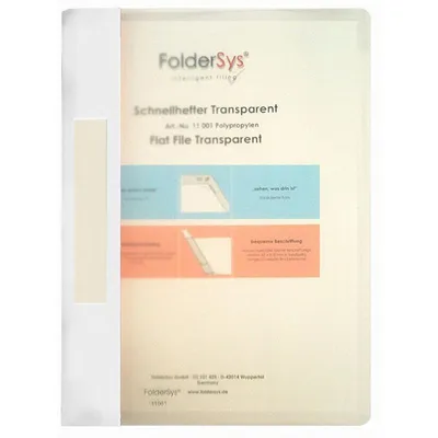 Produktbild von FolderSys Schnellhefter, Transparent, weiß