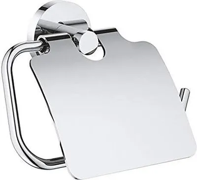 Produktbild von Toilettenpapierhalter mit Abdeckung, staubdicht, für Badezimmer, Edelstahl
