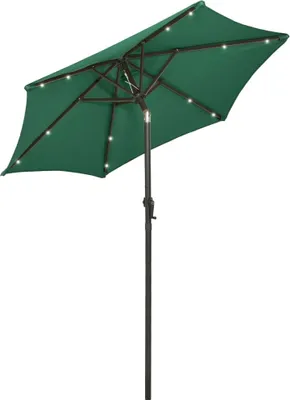 Immagine prodotto di Ombrellone da Giardino con Luci LED Verde 200x211 cm Alluminio