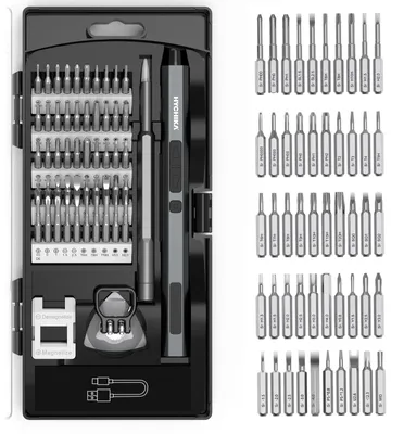 Elektrischer Präzisions-Schraubendreher 62-in-1, Feinmechanik-Set