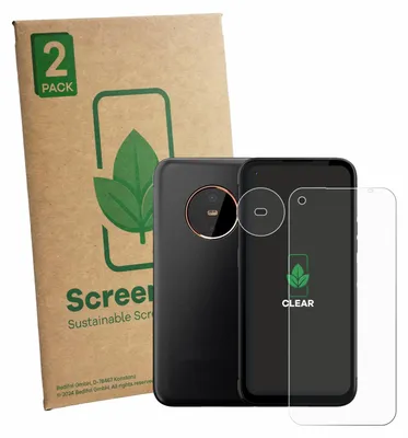 Produktbild von 2x ScreenLeaf Schutzfolie für Gigaset GX6 (Display+Kamera) nachhaltiger Displayschutz Display Schutz Folie Klar Transparent