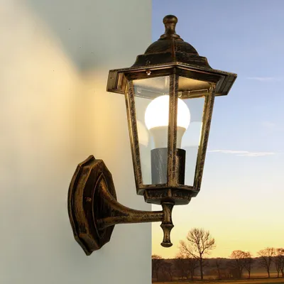 Produktbild von PARIS Nostalgische Wandlaterne Außen in Kupfer Antik wetterfest IP44 E27 Rustikale Balkon Lampe Outdoor