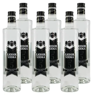 Produktbild von Fjodor Vodka Fivefold Distilled (6 x 0,5L)