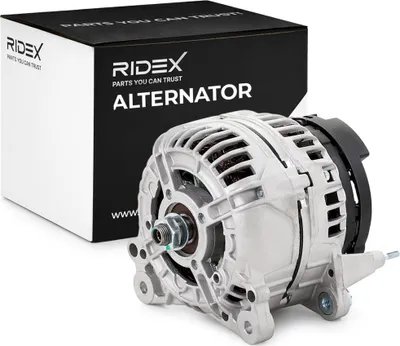 Produktbild von RIDEX 4G0368 Lichtmaschine Generator LiMa 120A 12V für VW Golf IV Schrägheck (1J1) Golf V Schrägheck (1K1) POLO (9N) Passat Variant (3C5)