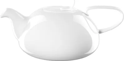 Produktbild von ASA Selection à table Teekanne mit Edelstahlsieb, Fine Bone China, Warmes Weiß, 1 L, 2016013