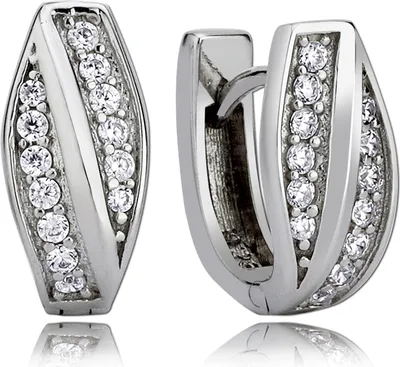 Produktbild von Balia Damen Silber 925 1,2cm weiß, silber Ohrschmuck D2BAO0022SW