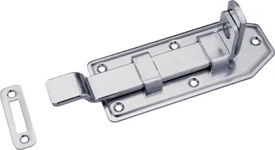 Produktbild von Querriegel gekröpft mit Schließblech, Platte 100 x 50 mm, verzinkt
